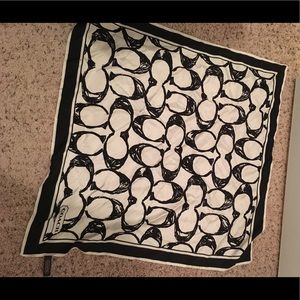 Coach 100% silk scarf